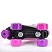 C SEVEN Cute Quad Roller Skates for Kids and Adults (Classic Purple, Women's 9 / Men's 8)