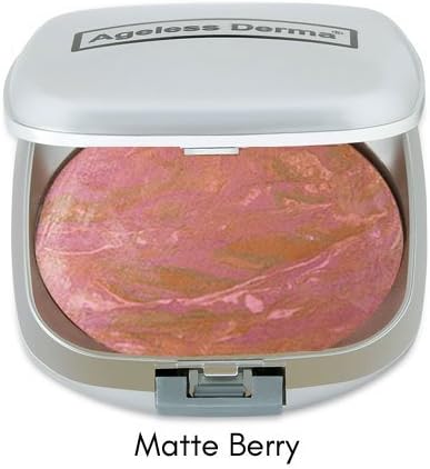 Baked Mineral Makeup Healthy Blush (Matte Berry). Contour Makeup-Natural makeup