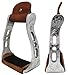 Challenger Tack Horse Saddle Aluminium Western Riding SS Stirrups Leather Tread 51149thumb 3