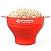PopUp Silicone Popcorn Popper - Collapsible Silicone Popcorn Popping Bowl with Handles - Family Friendly BPA-Free Microwave Popcorn Maker