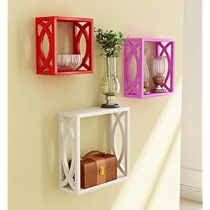 Home Sparkle Wooden Cubes (Set of 3)
