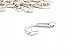 YYaaloa 40pcs Fishhook Style Charms Pendants DIY Antique Charms Pendant for Crafting Pack of 40 (Silver Vintage Fishhook Style Charms)