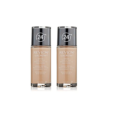 Revlon ColorStay for Normal/Dry Skin Makeup, Natural Beige [220] 1 oz (Pack of 2)