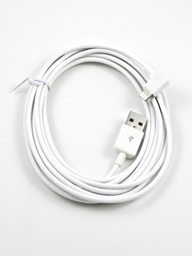 USB to Right Angle Lightning Cable - 3 Meters (9.84 feet) (White)