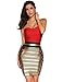 meilun Women's Strap Bandage Dress Bodycon Stripe Midi Dresses