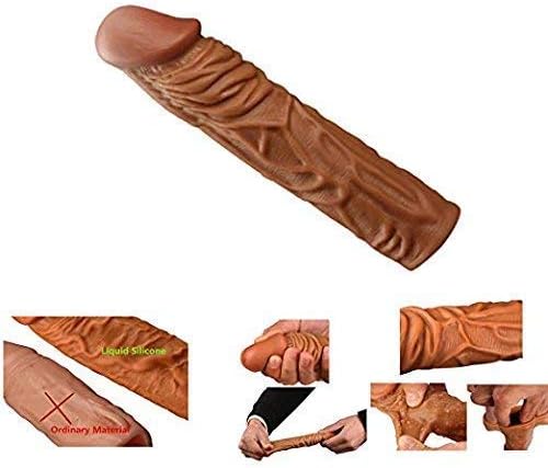 Silicone penile Condom Expander expands Male Chastity Toys Lengthen Cock Sleeves Dick Socks Reusable Condoms