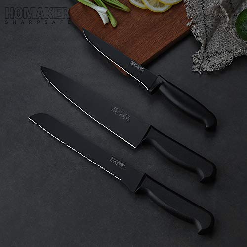 1 Homaker+Kitchen+Knives+Black+Stainless