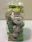 Jodhpuri Inc. Decorative Spheres (Lime Green) Rattan Vase Filler Assorted Natural Woven Twig Balls