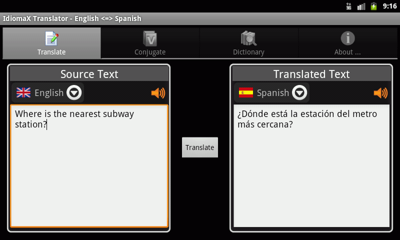 Offline Translator - English<->Spanish