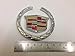 2 Piece Cadillac Size : 6 Cm. Steel Emblem Auto Car Accessories By Chrome 3d Badge 3m Adhesive