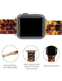 Correa de repuesto de acero inoxidable para reloj inteligente con cierre plegable de doble botón, compatible con todos los modelos de Apple Watch Series 1, 2, 3 y 4.