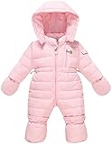 ZOEREA Infant Newborn Baby Hoodie Down Jacket Jumpsuit Pram Snuggly Snow Suit