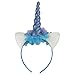 HMGOOD Unicorn Headband, Unicorn Horn Photo Props Cosplay Headdress Ears Flower Headband for Halloween Christmas Party Birthday Cosplay Costume