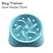 TechDutch Pet Slow Feeder Dog Bowl Dog Drink Water Bowl – Funy and Healthy Interactive Feeder Stops Dog Bloat Condition by Eating More Slowly (Blue)