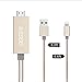Lightning to HDMI Adapter Cable, Wesoo Lightning Digital AV to HDMI 1080P Cable for iPhone,iPad,iPod, Plug and Play (Gold Edition)