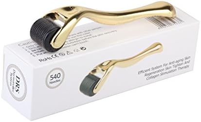 Golden Touch Plus - Premium Quality Derma Skincare Roller for Personal Use (0.5mm) - Anti Aging Skincare, Wrinkles, Large Pores, Fine Lines, Hair Loss and More!!! - 540 Titanium - US Seller!!!