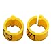 iherdsman 001-100 Multi-color Bird Leg Bands Numbered 8 mm Pigeon Parrot Chicks Duck Clip Rings Band (yellow)