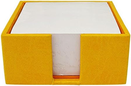 Planfix Memo Plain Notepad With PU Leather Holder Stationary Office Table Decor