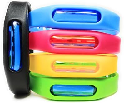 Mosquito Repellent Bracelet Band, (5 Pack) Naturally Made With Plant Extract, Deet-Free. For Men, Woman, Teen, Boys, Girls, Toddlers, Children And Babies. (5)