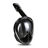 Snorkeling Mask HiCool 180 Dgree Larger Viewing Snorkeling Diving Mask Longer Ventilation Pipe Anti Fog and Anti Leak