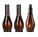 UPSTORE 3PCS Empty Refillable Amber Glass Spray Bottle Jars with Black Cap Cosmetic Vials Sample Packing Storage Containers Fine Mist Sprayer Automizer for Perfume Makeup Water (30ML/1oz)