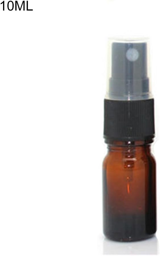 xmke96 5Ml-100Ml Spray Bottle Tea Essential Oil Bottle Beauty Empty Amber Glass Bottle Container 10ml