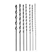 KKmoon 7pcs/set(4mm-12mm) 300mm Extra Long Brad Point High-carbon Steel Wood Drill Bit Set Three Point Woodworking Drill