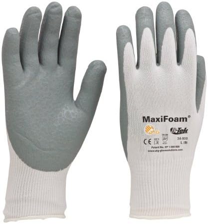 Pip 34-800/L Maxifoam G-Tek Premium Nitrile Foam Coated Gloves Large (12 Pair)