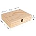 Wooden Essential Oil Box Organizer - Holds 68 Essential Oils - Great For Storing 10ml Roller Bottles & 15ml Bottles - Perfect Essential Oils Case for Home, Travel, and Presentations