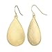 HUIMEI Fishhook Teardrop Earrings with Brushed Finished Dangle Earrings