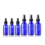Essential Oil Bottles, 6 Piece Kit Glass