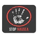 Boszina Mouse Pads Food Bag Conceptual Human Diseases Stop Nausea Cure Hangover Mouse Pad for notebooks