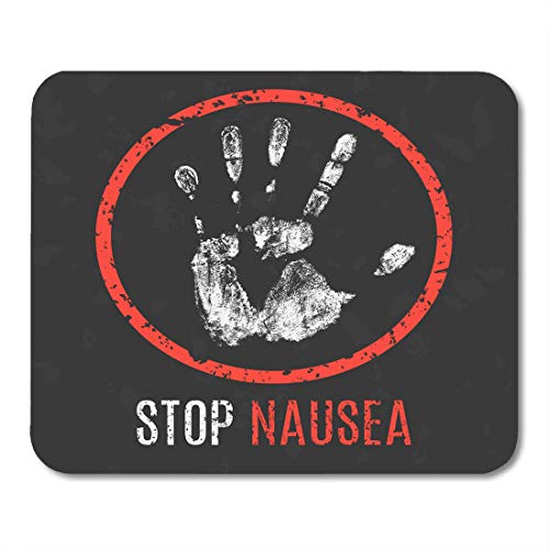 Boszina Mouse Pads Food Bag Conceptual Human Diseases Stop Nausea Cure Hangover Mouse Pad for notebooks