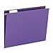 Smead Colored Hanging File Folder with Tab, 1/5-Cut Adjustable Tab, Letter Size, Purple, 25 per Box (64072) (Pack of 1)