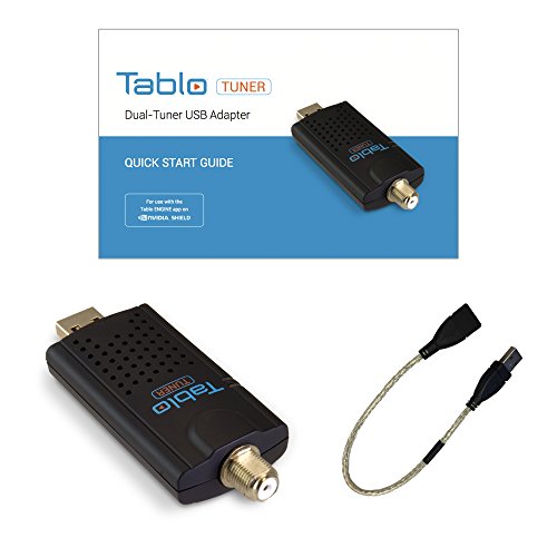 Tablo Tuner DualTuner Antenna USB Adapter for NVIDIA Shield TV