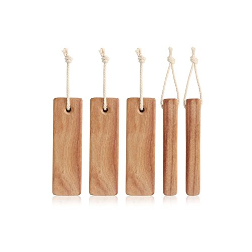 Huluwa Moth Repellent Non-Toxic Moth Protection Natural Fragrant Camphorwood Moth Away Moisture-proof Repellent Anti Bug Pest Wood Mothball (Pack of 5)