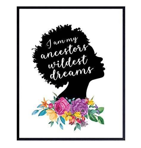 Amazon.com: African American Wall Art - Inspirational Gift for Women