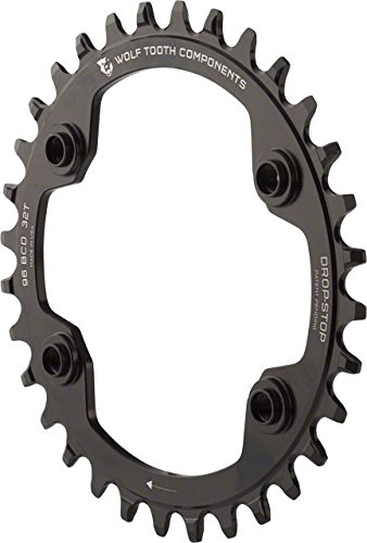 Wolf Tooth Components Drop Stop Chainring Black, 32T/96 (XTR M9000) BCD