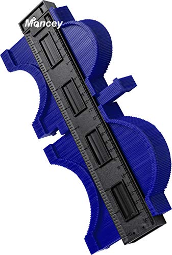 Contour Gauge Duplicator 10 Inch Contour Profile Gauge, Multi-functional Plastic Contour Duplicator Edge Shaping Measure Ruler for Tiling Laminate Woodworking Practical Tool