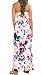 Women's Floral Print Maxi Dress,Demetory Strapless Print Vintage Graceful Long Maxi Dress