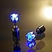 AYAMAYA 1 Pair Light up LED Earrings Studs Glowing Flashing Stainless Steel Earrings Studs Dance Party Accessories Unisex for Men Women-Blue