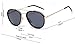 GAMT Round Aviator Sunglasses Metal Frame Mirrored Lens