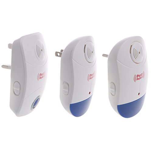 Bettal Ultrasonic Electronic Pest Repeller with LED Light for Mice Mosquito Reject, EU Plug, ABS Flame and Retardant Materials