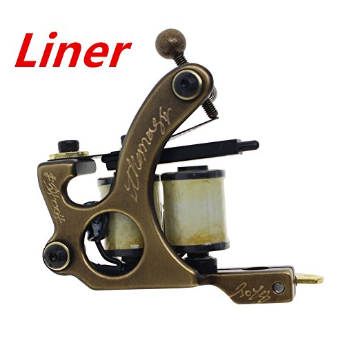 Buy Thomas Coil Tattoo Machine Tattoo Brass Frame 8 Wrap Coils (Liner