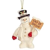 Lenox 2017 Snowman Figurine Ornament Annual Let It Snow Christmas Gift