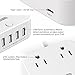 Bototek Portable Travel Power Strip with 2 Outlets and 5 Smart USB Ports Charging Station, Home Office Hotel Desk Nightstand Travel Charger Station for smart phones & tablets