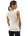 PattyBoutik Women Cowl Neck Twist Straps Tank Top (Ivory S)