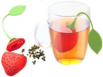 YomiI Strawberry tea bag/silicone bubbler/lovely tea/creative tea set - 19.5 cm