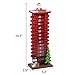 Juegoal 15 Inch Wooden Advent Calendar with 24 Days Removable Boards Countdown to Christmas Santa Claus for Christmas Decoration