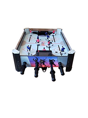 ManCave Games 28" Table Hockey Game. Head-to-Head Rod Hockey Action for All Ages. Superior Game Play with Durable ABS rods That Glide smoothly & Don't Bend.